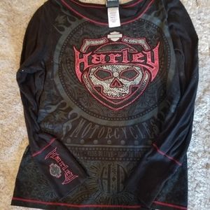 Harley long sleeve with a little bling